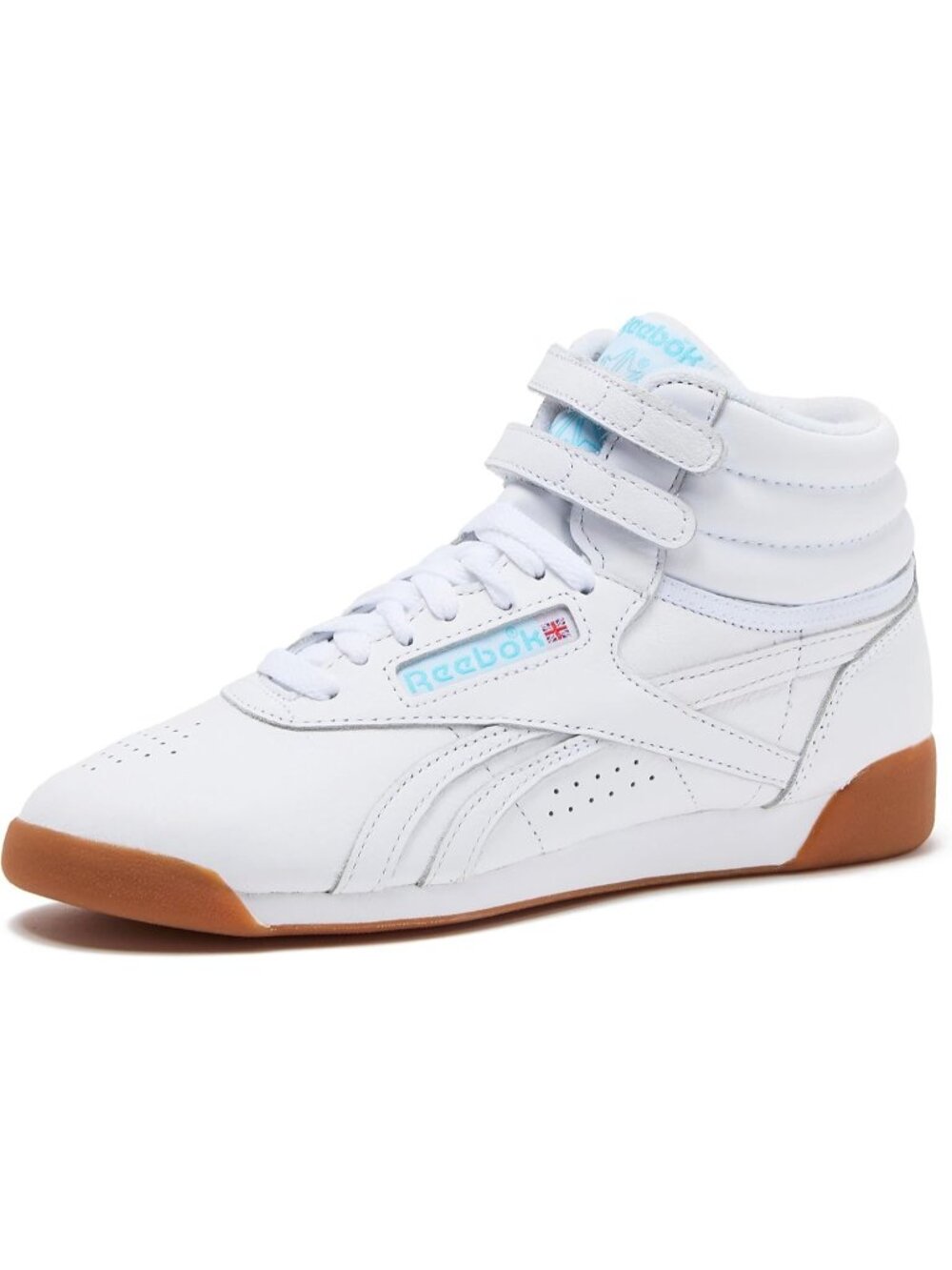 Women's Blue White Freestyle Hi High Top Lightweight Sneakers Basketball Shoes